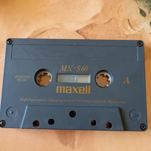 Maxell MX-S60 metal cassette used, high resonance damping