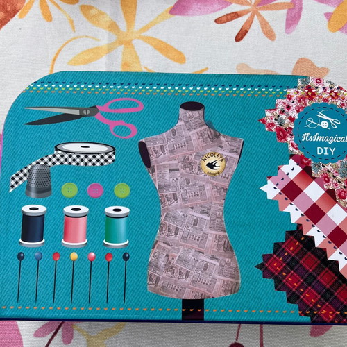 Imaginarium Couture Design Sewing Kit and Peg Doll Craft Kit used