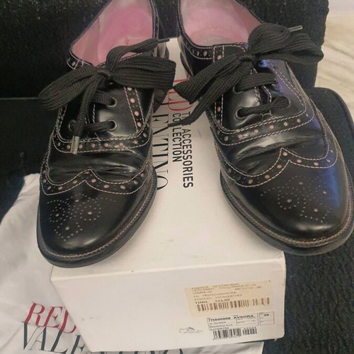 Red Valentino brogues size 38 black like new
