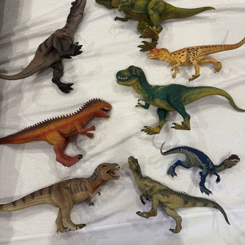 Hard Dinosaur Figures like new for play or decoration