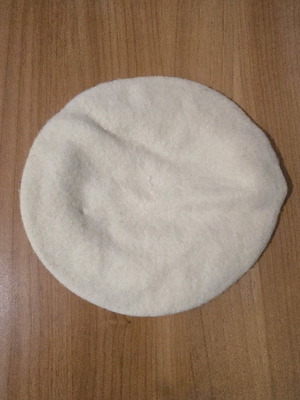 French beret new, beige, one size
