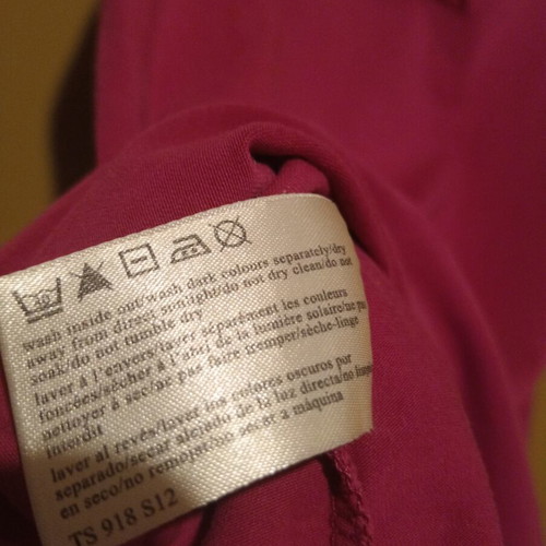 Laura Ashley sleeveless top with lace, fuchsia, UK 12