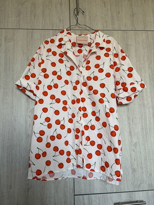 Mamoush set like new, 100% cotton, white and red