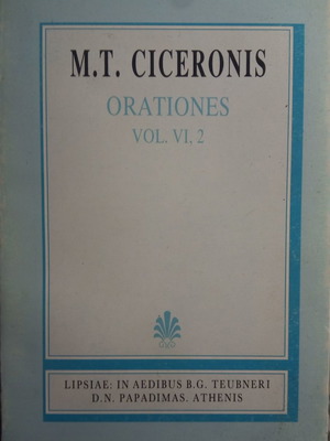 M. T. Ciceronis Orationes Vol. 6, 2 used