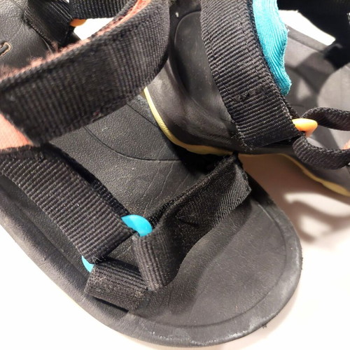 Teva children's sandals used, size 29/30, black with orange and blue details