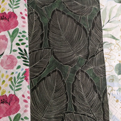 Craft napkins new, 5 different designs, regular size