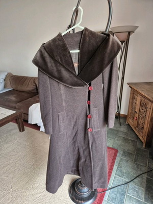 Παλτό Moda Per Duo σαν καινούργιο, μακρύ, καφέ, μέγεθος Small