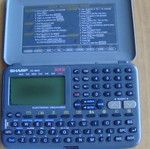 Sharp ZQ-2650 vintage electronic organizer 32KB