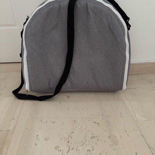 Portable travel baby cot with mosquito net new, converts to bag