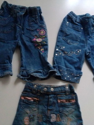Jeans used, pack of 3 for 3 months old