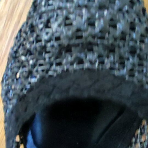 Black knitted ballet flats size 37, 2.5 cm heel like new