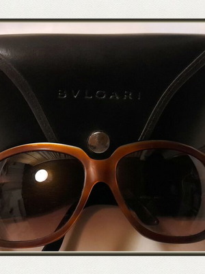 Bvlgari women's sunglasses model 8024 used, brown tortoise
