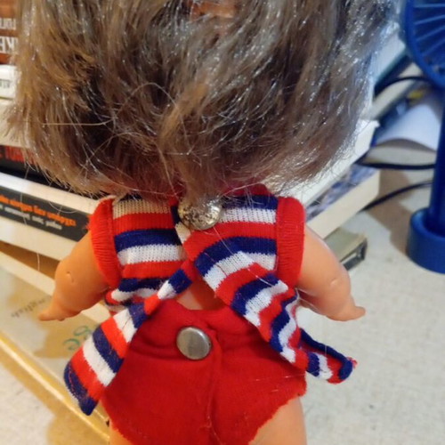El Greco doll used, missing one sock