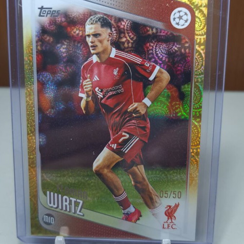 Topps Carnaval 2025-26 Florian Wirtz Liverpool numbered card 05/50 like new