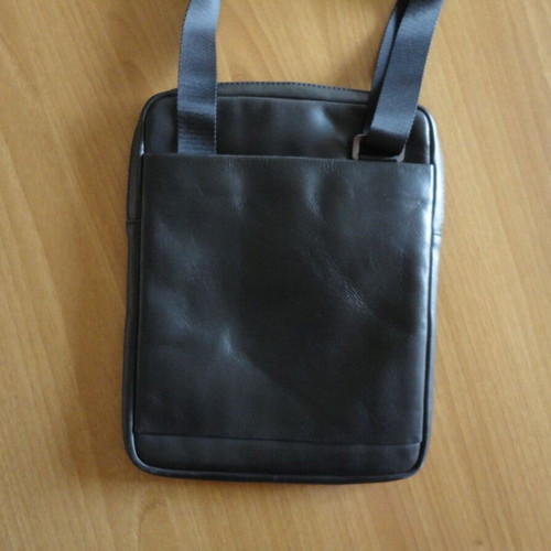 Samsonite men's bag made of genuine leather used, black