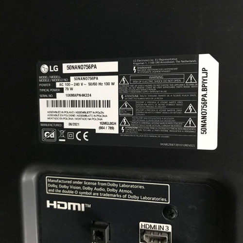 Base Legs Set Left Right Leg Pair for LG TV 50NANO756PA new