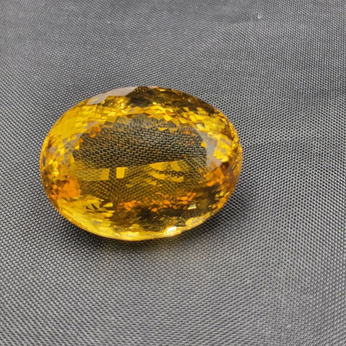 Natural Citrine 87.33ct Oval Cut IF certified Gem Palace like new