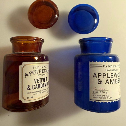 Glass bottles like new, set of 2 pieces