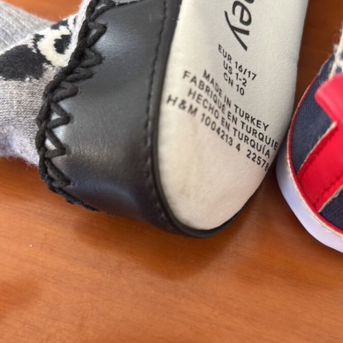 Disney & HM Baby Shoes Size 16/17 Like New Set