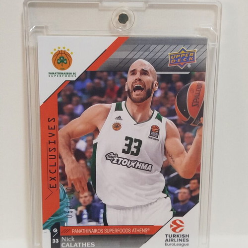 Nick Calathes Panathinaikos numbered card 059/100 like new