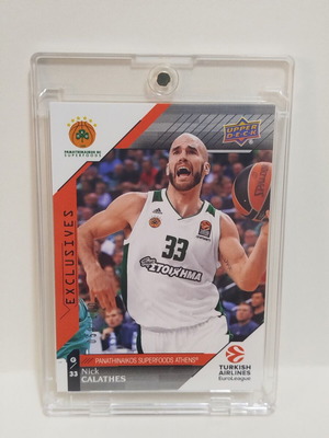 Nick Calathes Panathinaikos numbered card 059/100 like new
