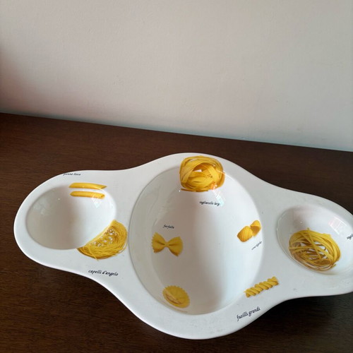 MSA Home Collection serving platter pasta theme new with 3 compartments