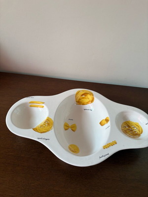 MSA Home Collection serving platter pasta theme new with 3 compartments