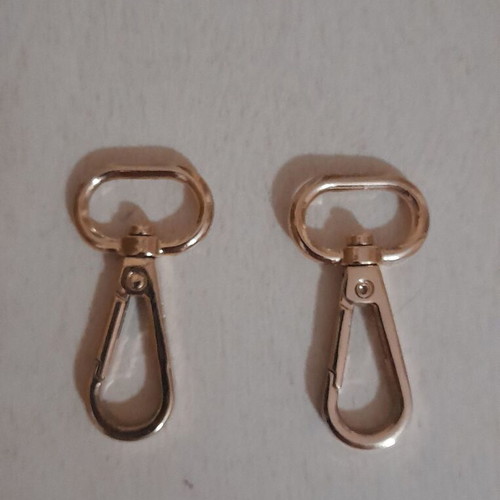 Carabiner set like new, pink gold, 2 pieces for Verde bags