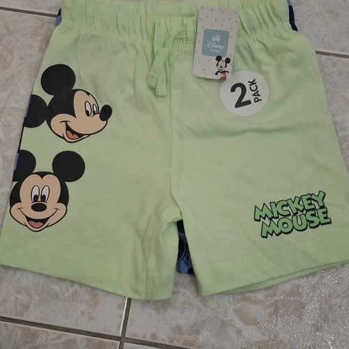 Mickey Mouse toddler shorts set 2 pieces new, size 18-24 months