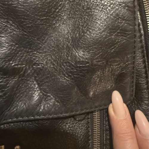 Piquadro leather backpack like new, black