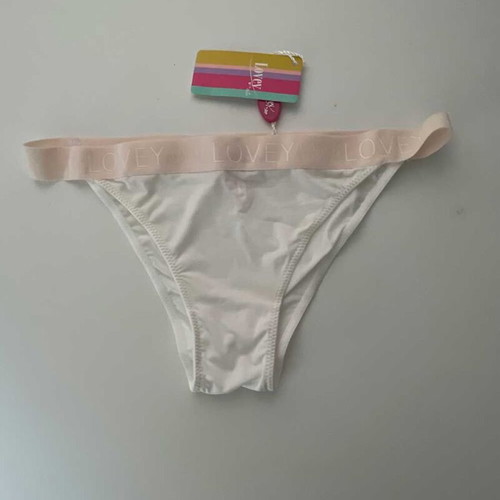 Luna Brazilian slip new, size Small, white