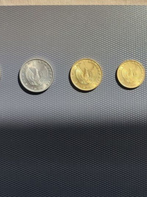 Uncirculated Junta Coins 1973, Set of 8, New