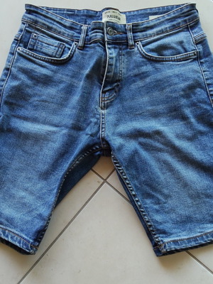 Pull & Bear denim bermuda shorts, size 40, blue