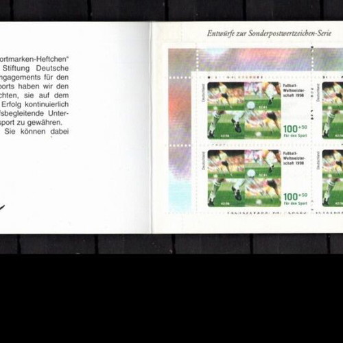 Germany 1998 Charity Stamps Sports booklet new, sealed luxury