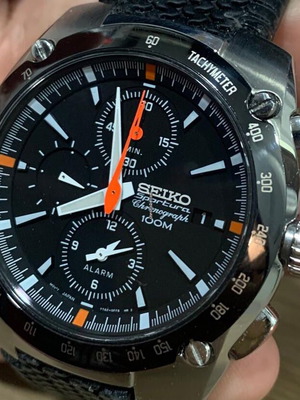 Seiko Sportura ρολόι ανδρικό σαν καινούργιο, μαύρο