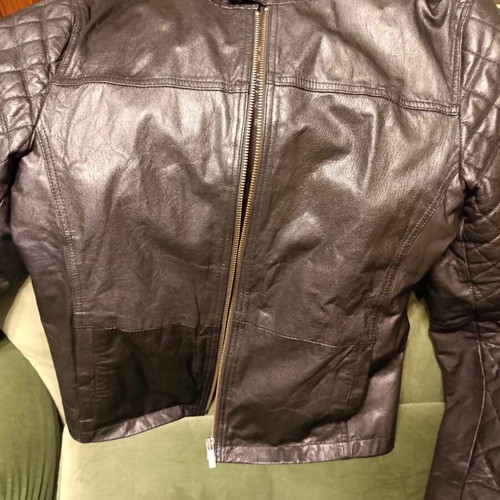 Goosecraft men's leather jacket black XL like new