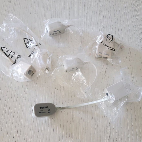 Adsl splitters new, pack of 8 pieces
