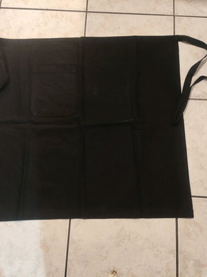 Cooking aprons used, set of 2, black