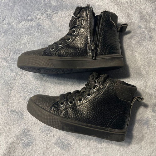 Children's leather boots used size 26 black