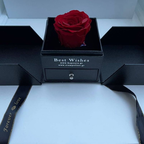 Forever Rose red with jewelry case in luxury box new