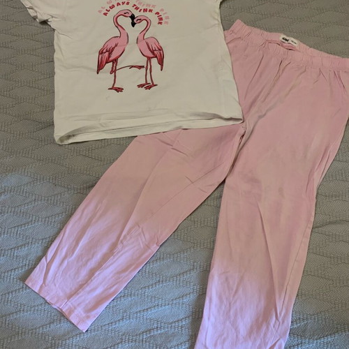 Sinsay summer pyjamas set used, pack of 4, size 122