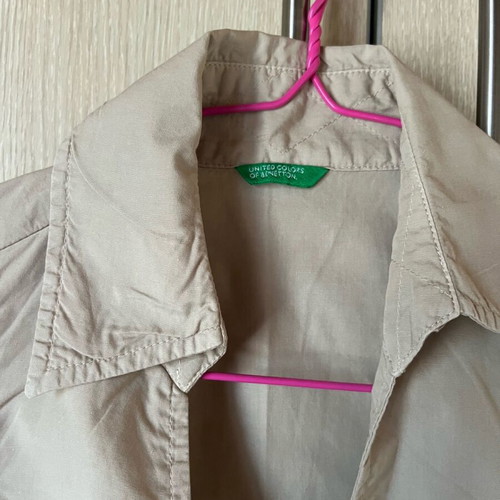 Benetton beige cotton dress Xsmall like new