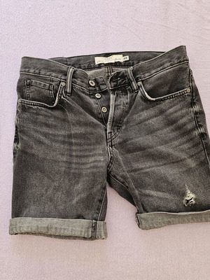 H&M men's black denim shorts like new size 31 medium large