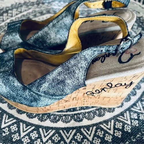 Replay platform sandals like new, grey, size 39