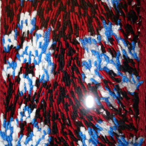 Woven frame in plexiglass red new