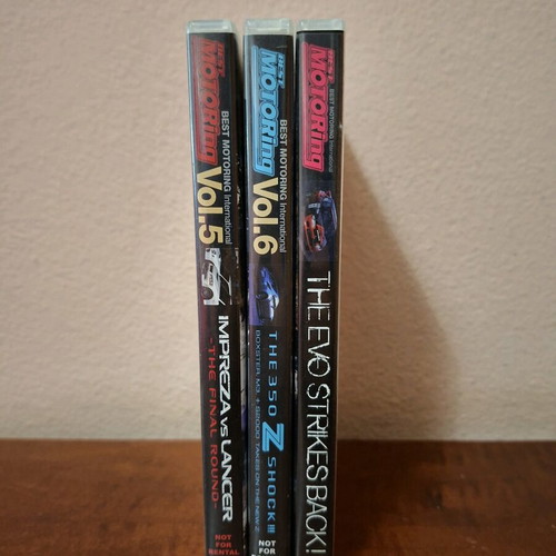 3 Best Motoring collectible car DVDs like new
