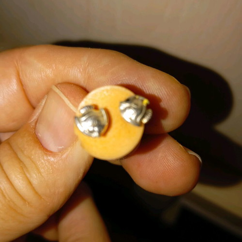 Children's fish earrings almost silver
