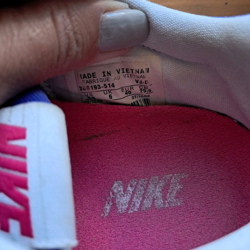 Nike sport shoes size 40 used, blue purple color