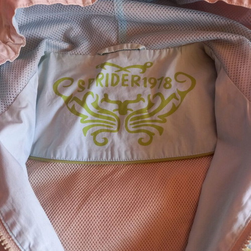 Jackett thin windbreaker like new, beige/blue