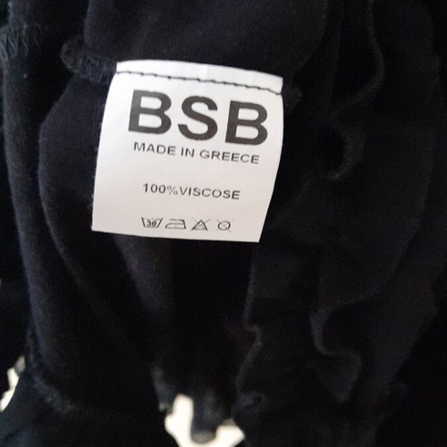 BSB mini dress used, with straps and frills, black
